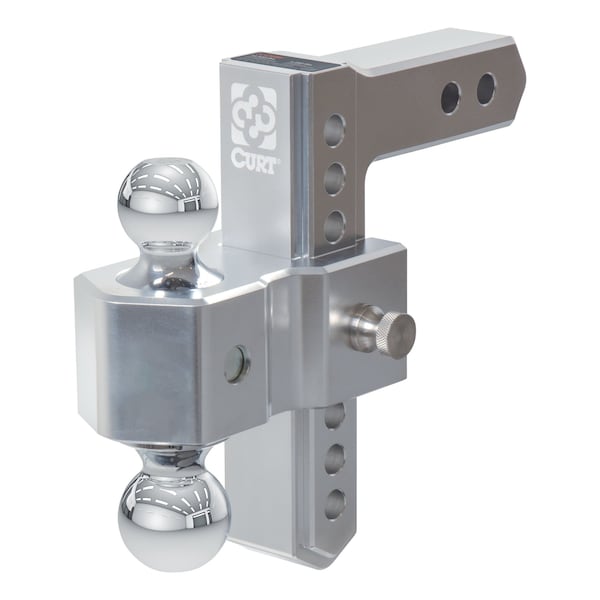 Curt AlumaLite Adjustable Aluminum Hitch with Dual Ball, 7-1/2'' Drop 45365 - main